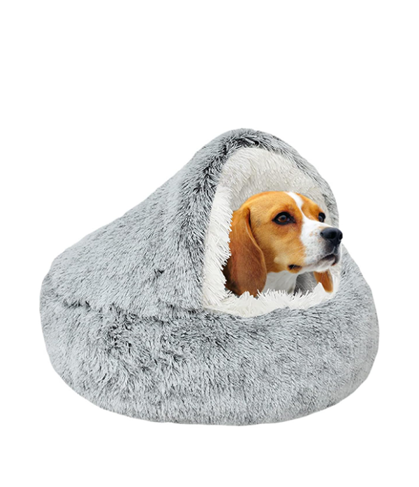 alming Dog Bed Fluffy Plush Pet Bed under 10kg,Washable Anti Anxiety Small Medium Dog Bed