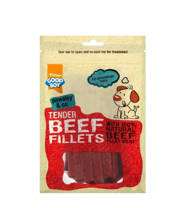 Armitage Good Boy Tender Beef Fillets (90g) - Pack of 2